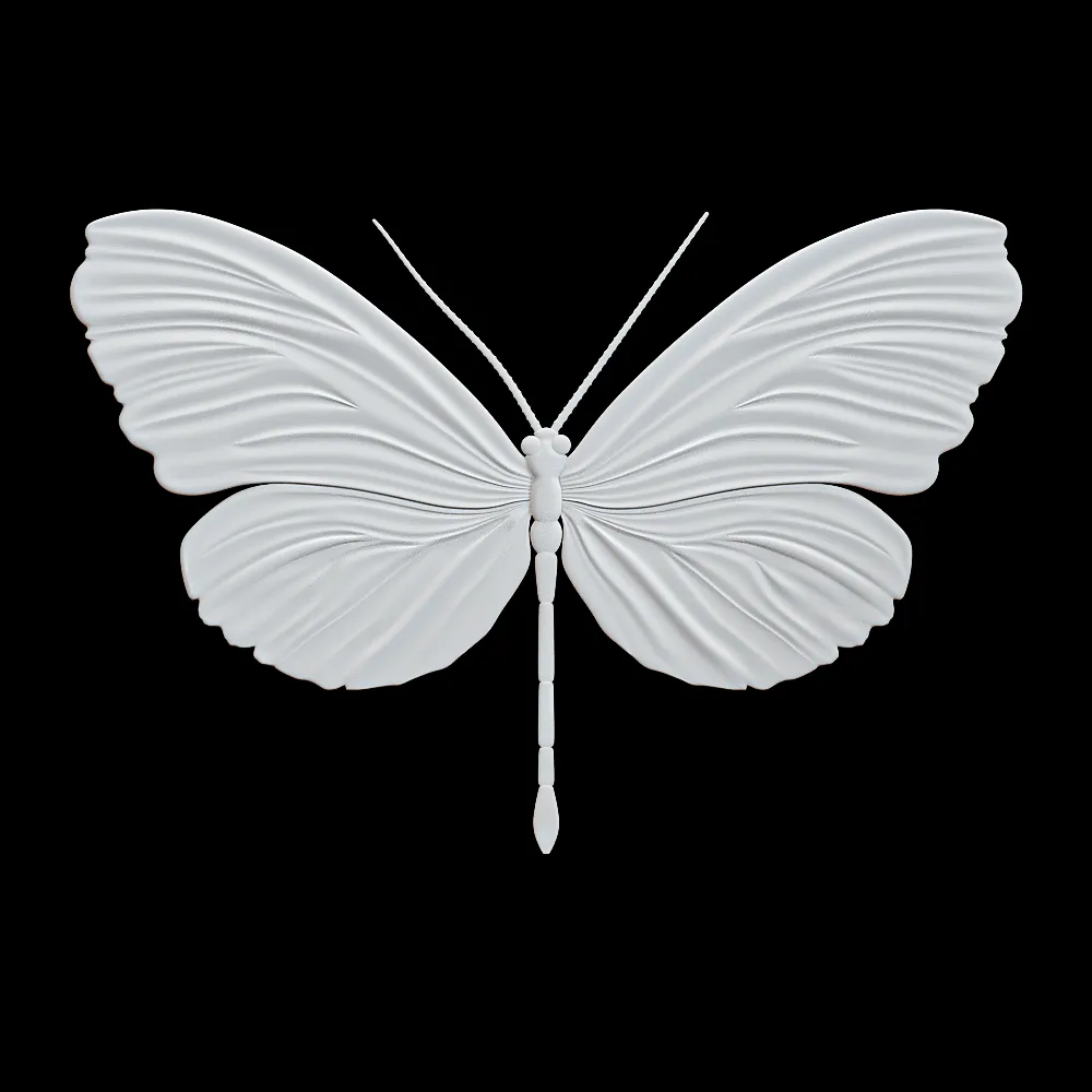 Wall deco – BUTTERFLY B-13 3ds Max