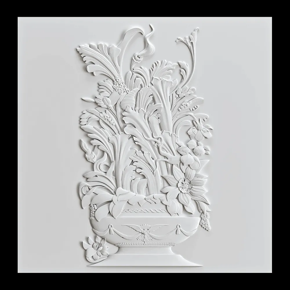 Wall deco – CROCUS B-42 3ds Max