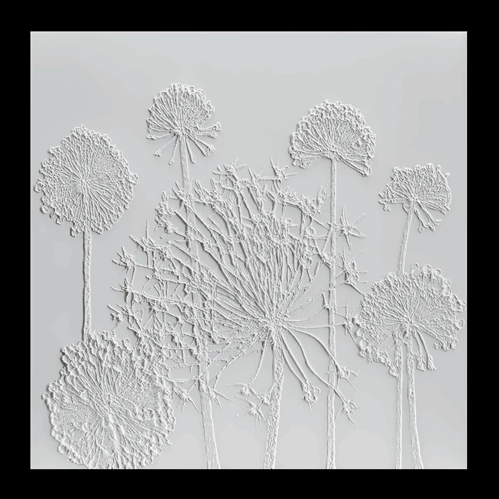 Wall deco – DANDELIONS B-26 3ds Max