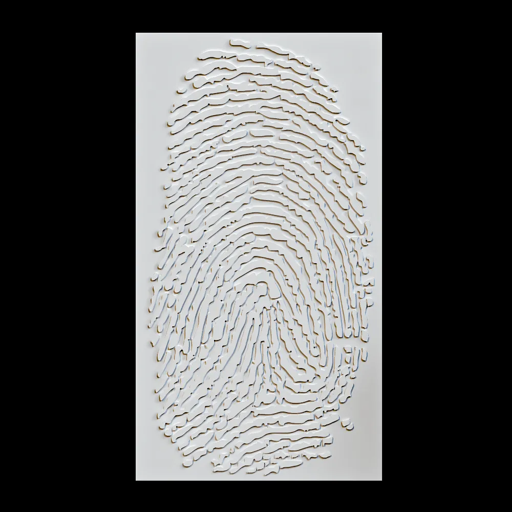 Wall deco – FINGERPRINT B-22 3ds Max