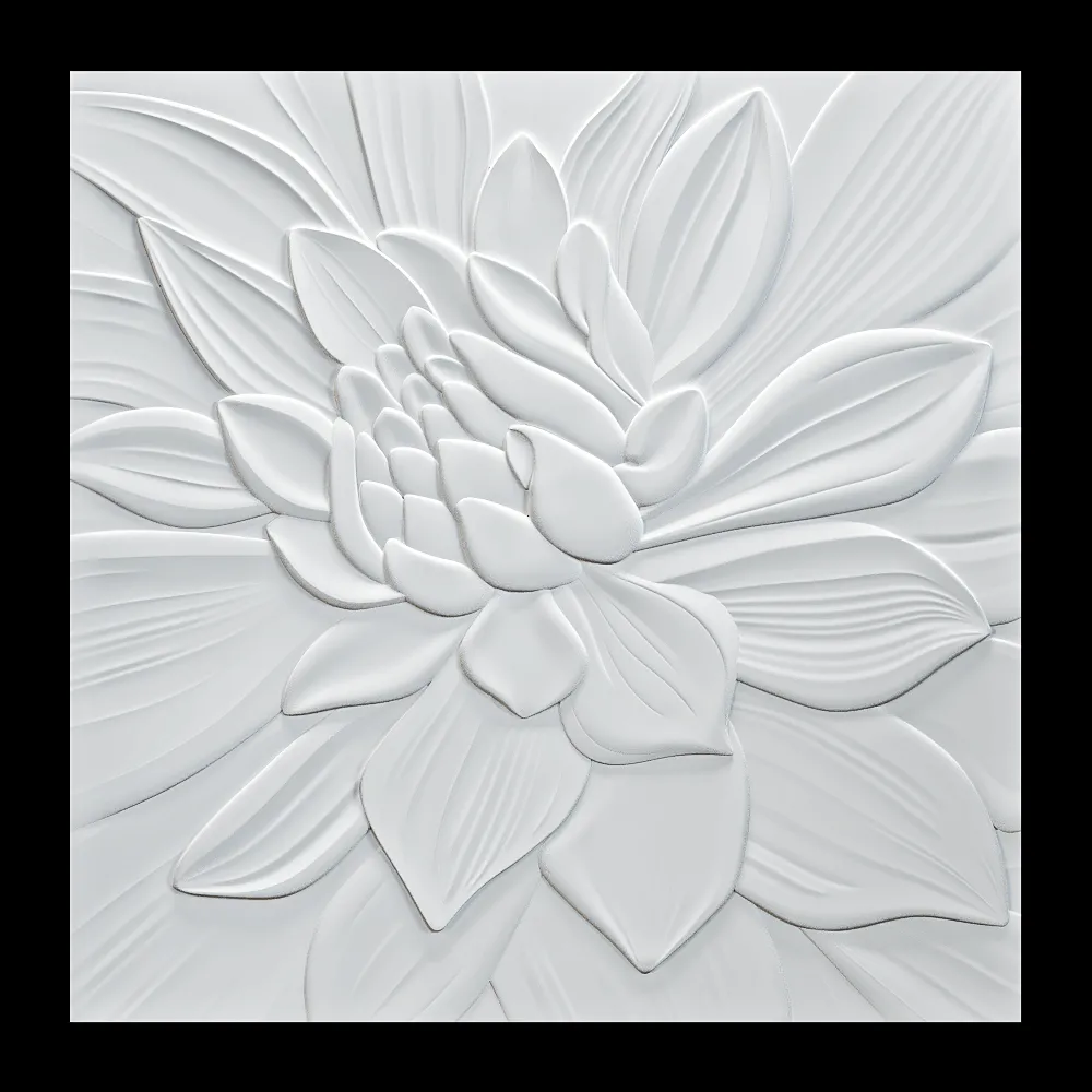 Wall deco – LOTUS B-09 3ds Max
