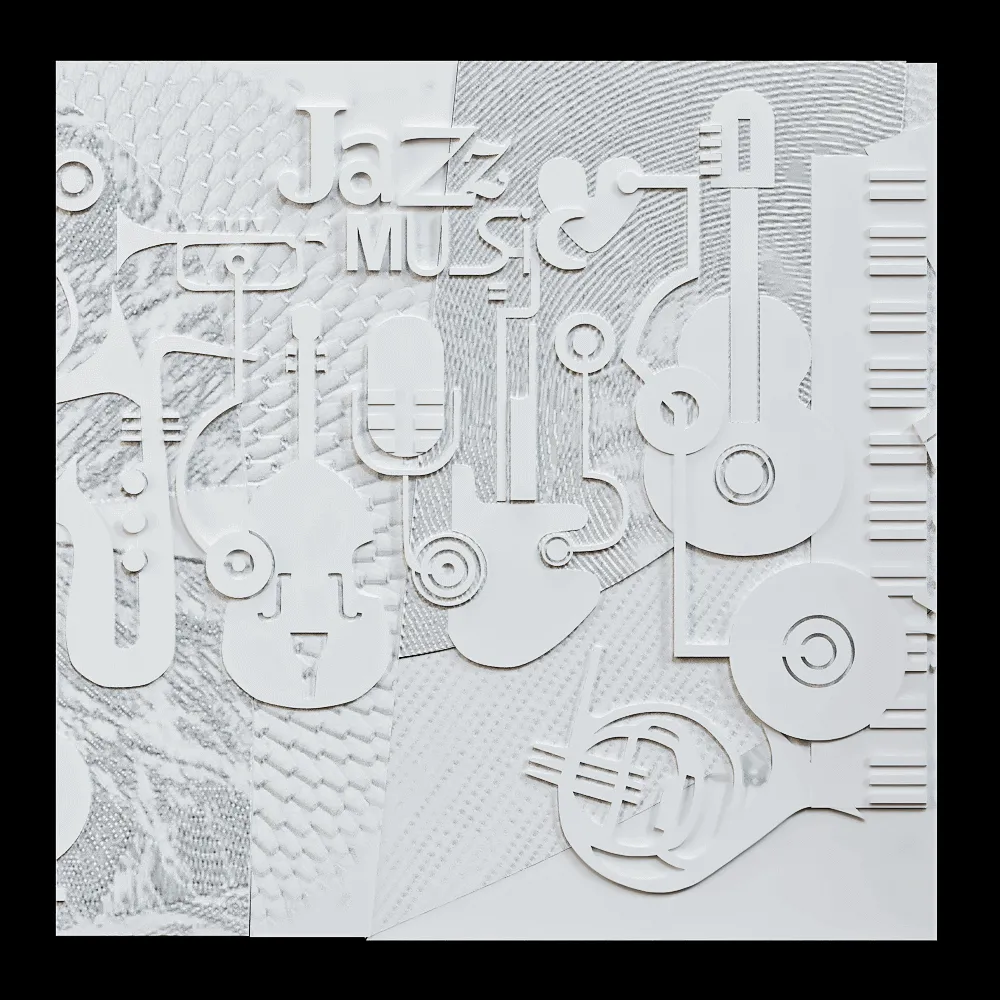 Wall deco – ORCHESTRA B-39 3ds Max