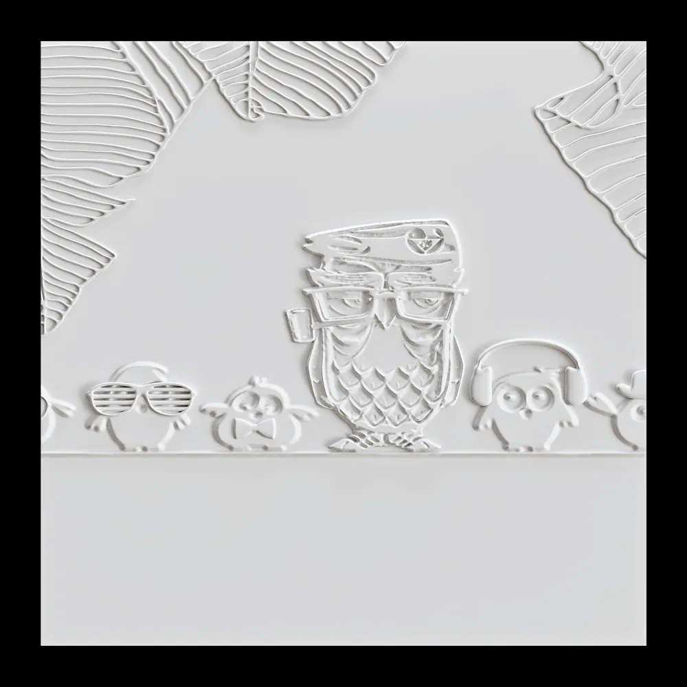 Wall deco – OWLS B-43 3ds Max