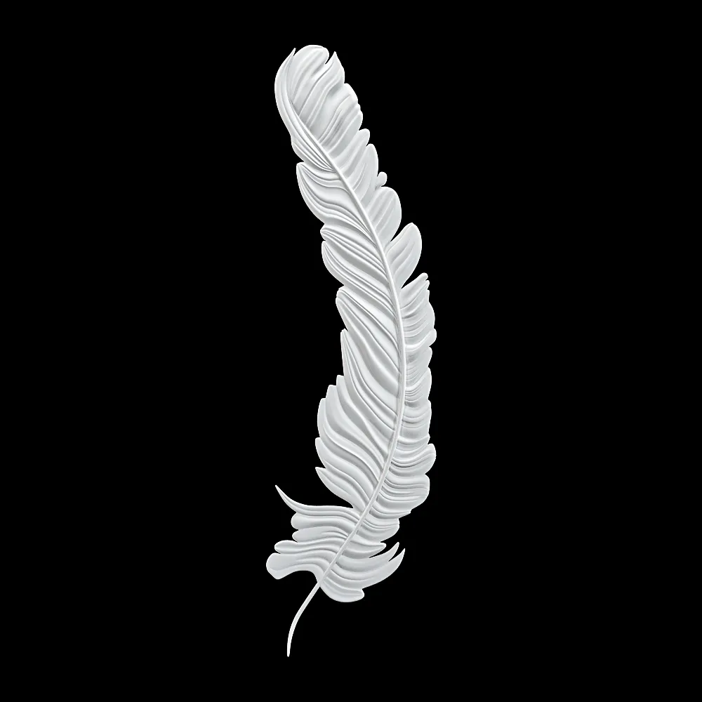 Wall deco – PLUMA B-06 3ds Max
