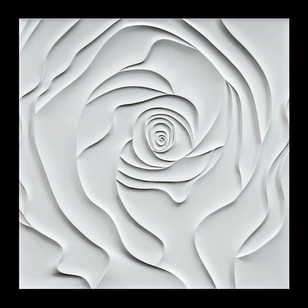 Wall deco – ROSE B-01 3ds Max