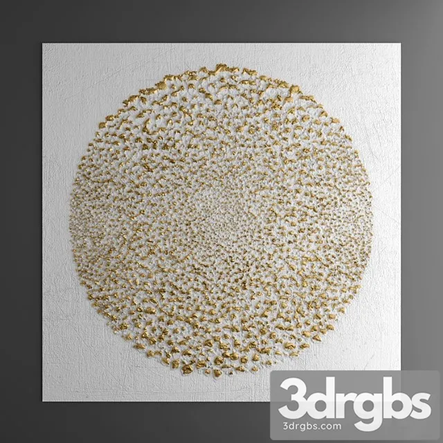 Wall Decor Picture Gold Luxury Lukhuri Decor Art Modern Art Abstraction 24 3dsmax Download