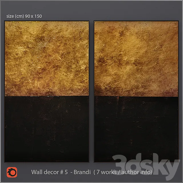 Wall decor – pictures set 5 3DSMax File