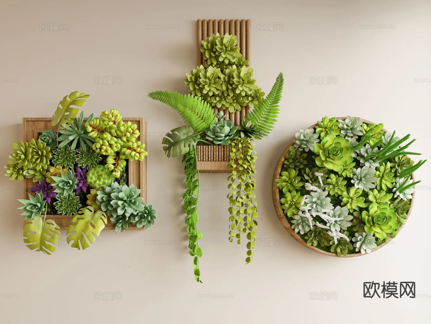 Wall Decoration 3D Models – Decor Sets – 014 – VRAY Render