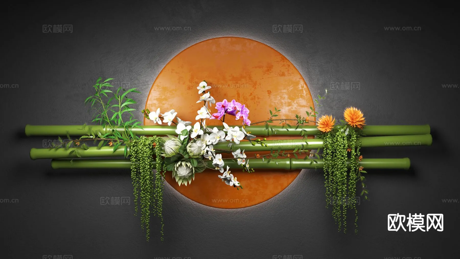Wall Decoration 3D Models – Decor Sets – 015 – VRAY Render