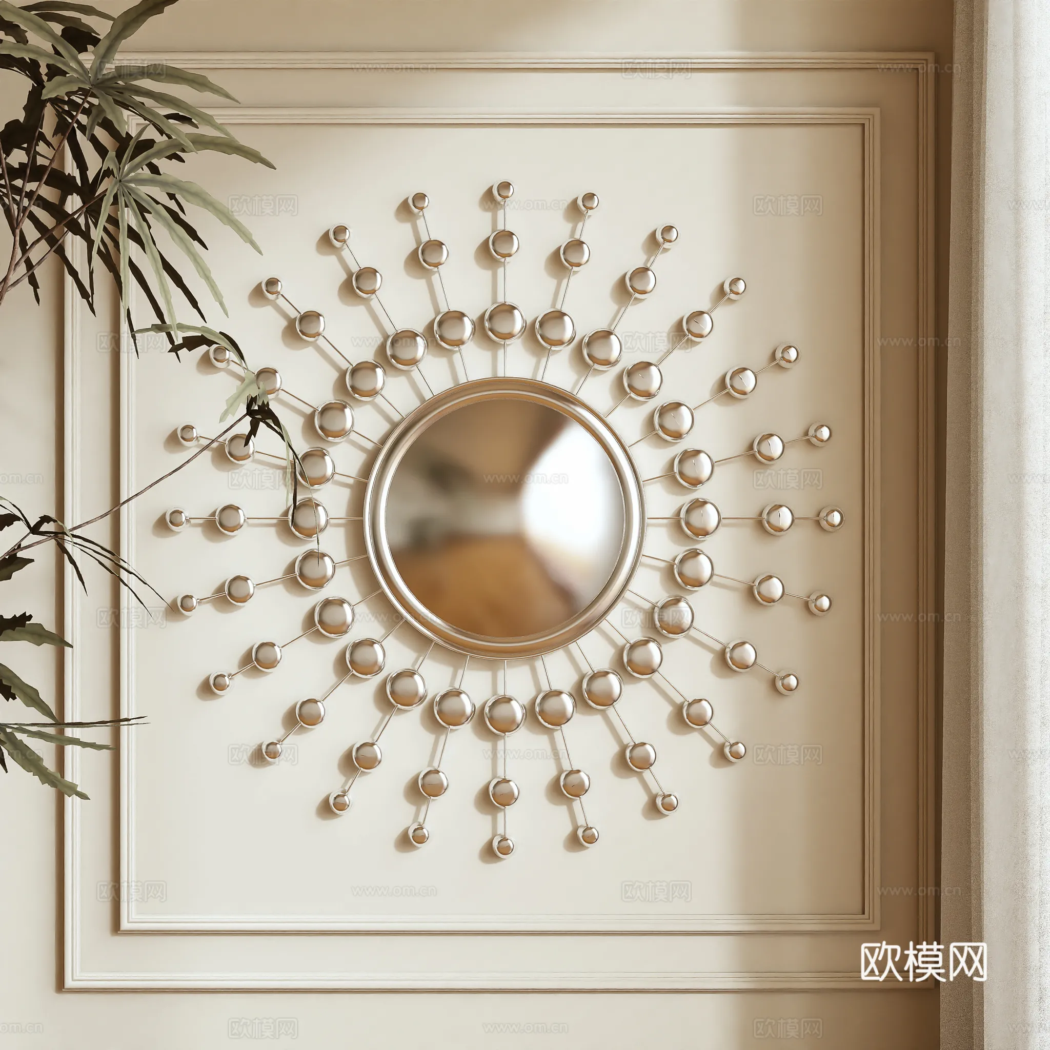 Wall Decoration 3D Models – Decor Sets – 024 – VRAY Render