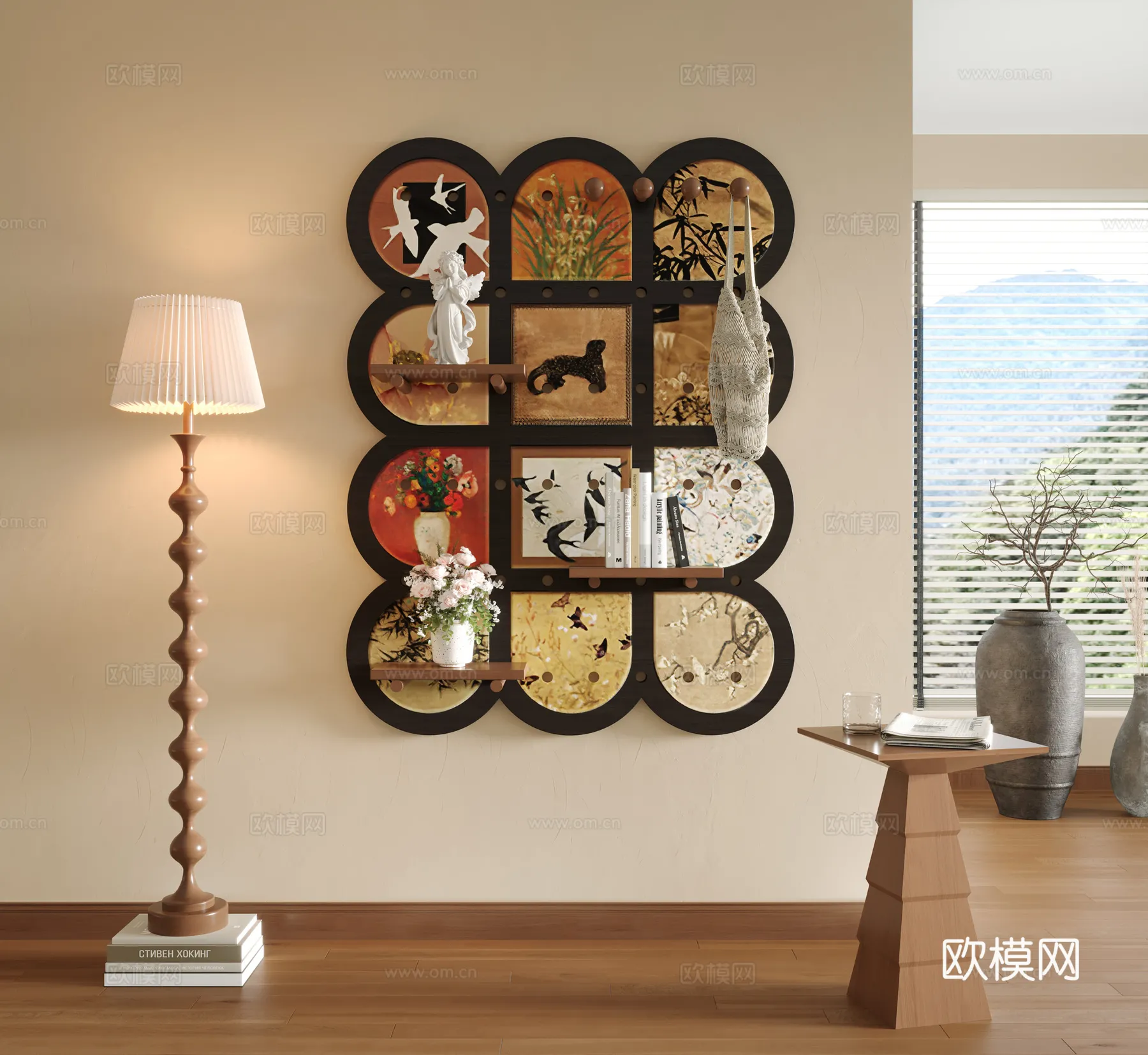 Wall Decoration 3D Models – Decor Sets – 034 – CORONA Render