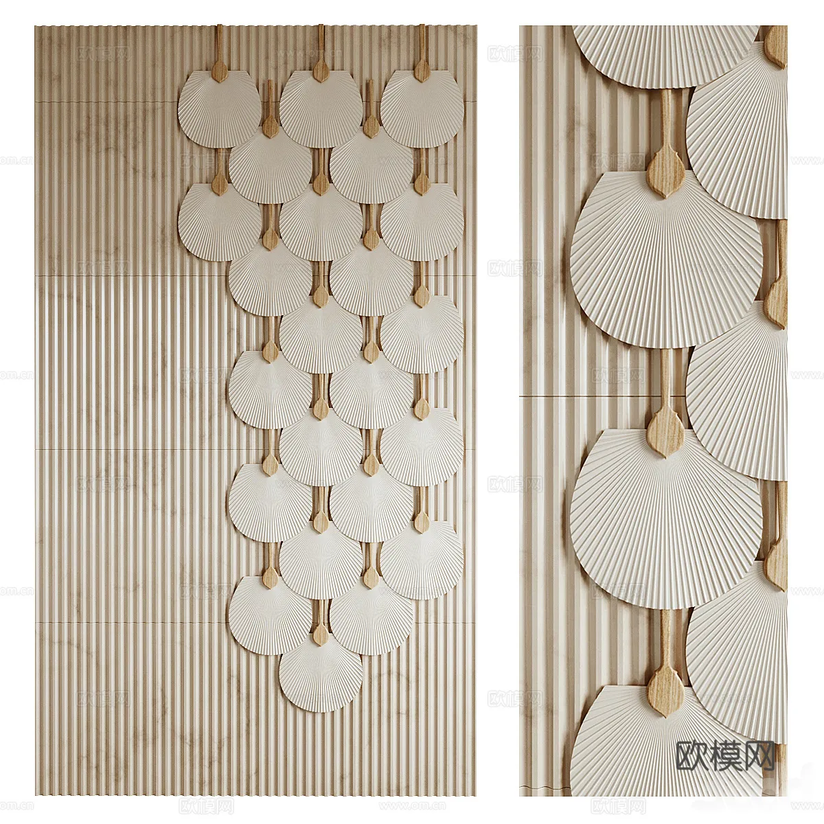 Wall Decoration 3D Models – Decor Sets – 055 – CORONA Render