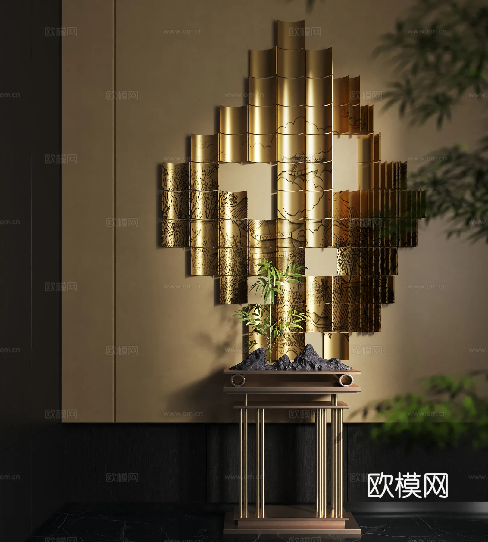 Wall Decoration 3D Models – Decor Sets – 075 – CORONA Render
