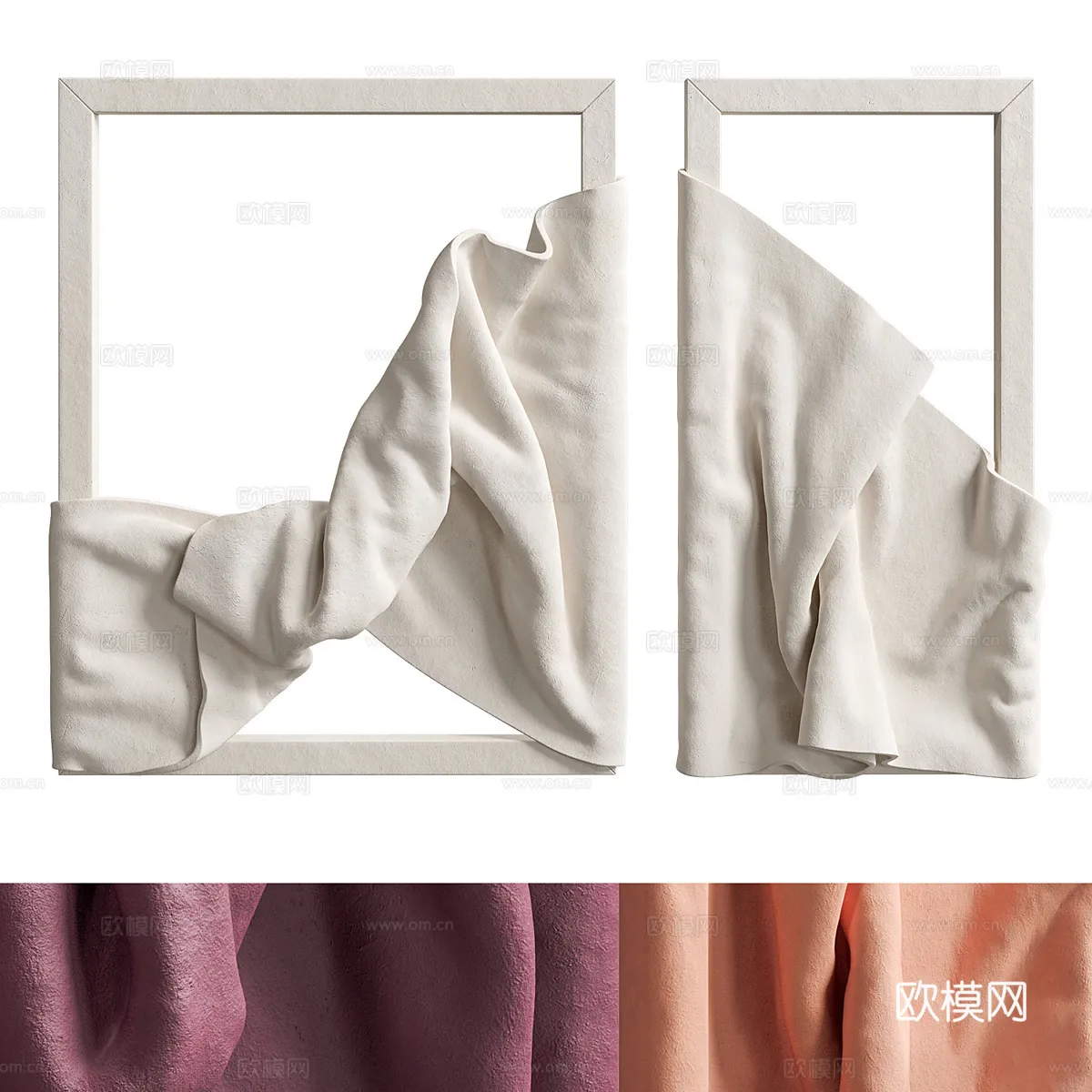 Wall Decoration 3D Models – Decor Sets – 083 – CORONA Render