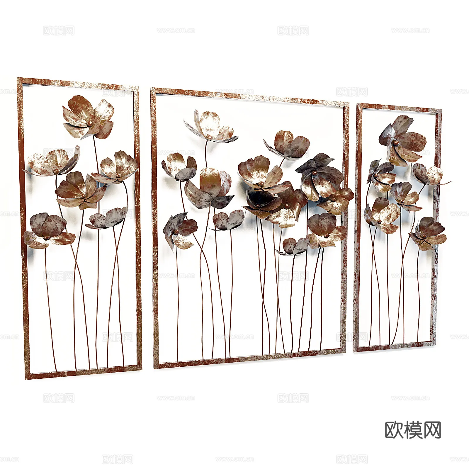 Wall Decoration 3D Models – Decor Sets – 099 – VRAY Render