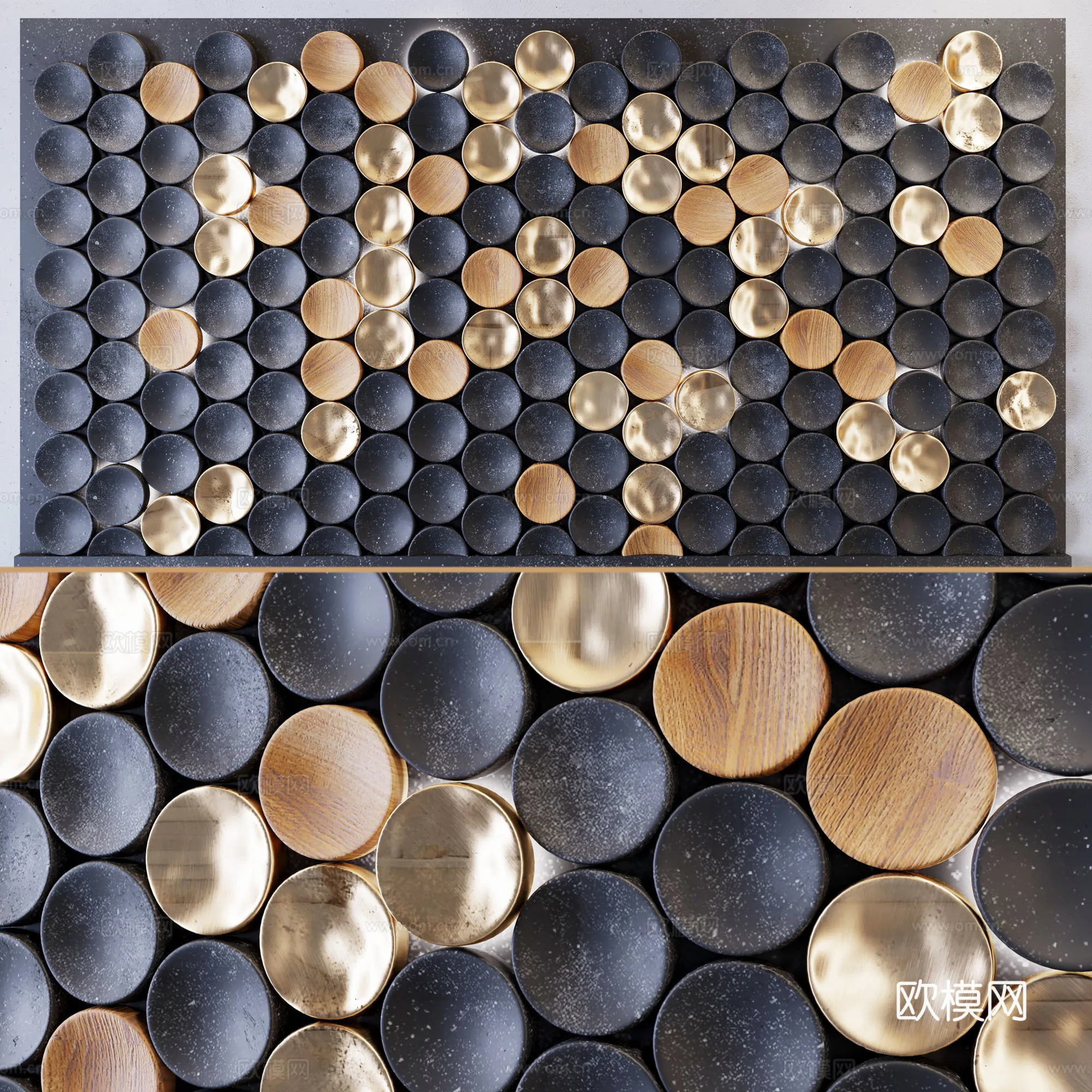 Wall Decoration 3D Models – Decor Sets – 107 – CORONA Render
