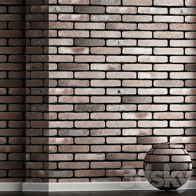 Wall decorative brick No. 15 3DS Max Model