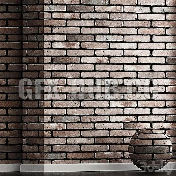 Wall Decorative Brick No 15 3dsMax Model