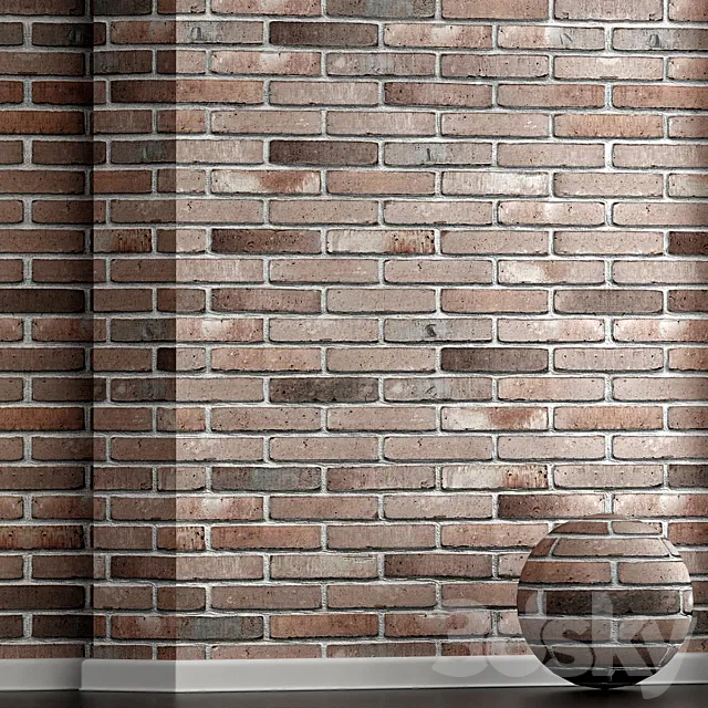 Wall decorative brick No. 3 3ds Max