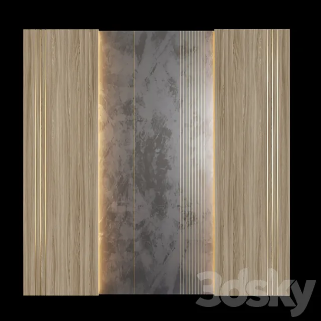 Wall decorative panel 3ds Max