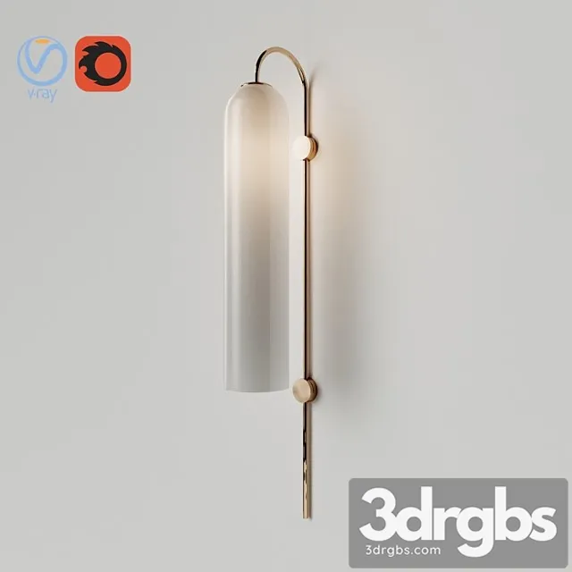 Wall float lamp milky