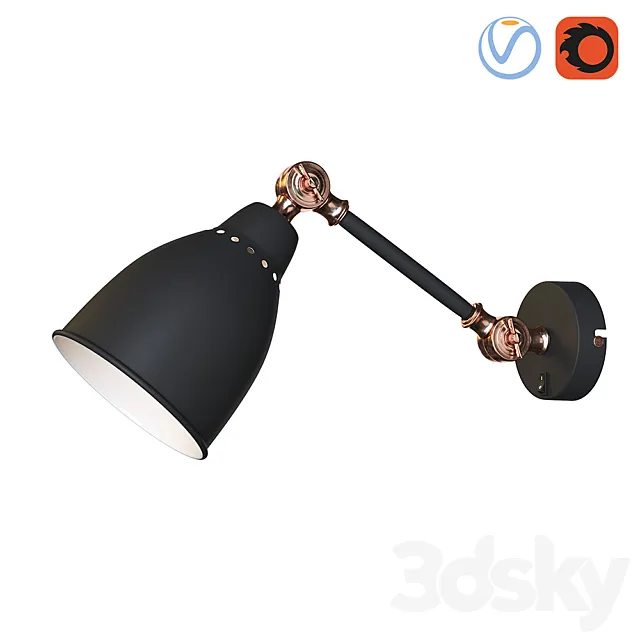 Wall lamp ARTE LAMP BRACCIO 3DS Max Model