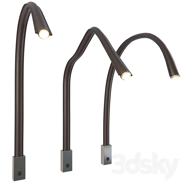 Wall lamp Flexiled Ap L90 Leather from Contardi 3ds Max
