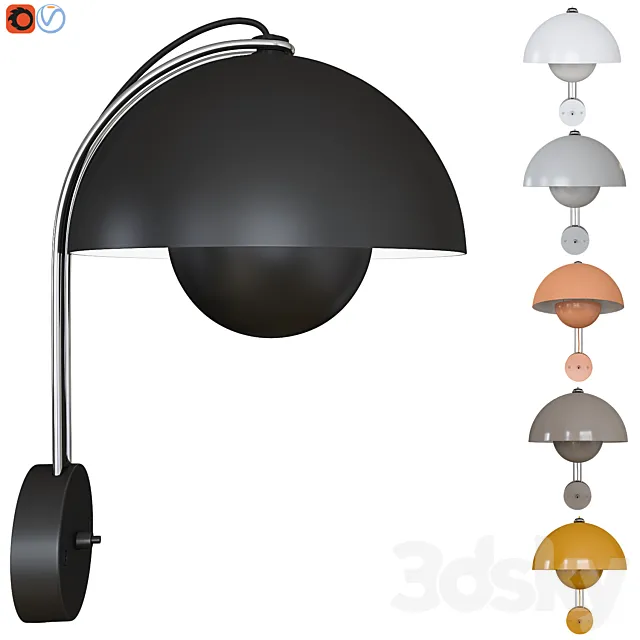 Wall lamp Flowerpot VP8 by &Tradition 3ds Max