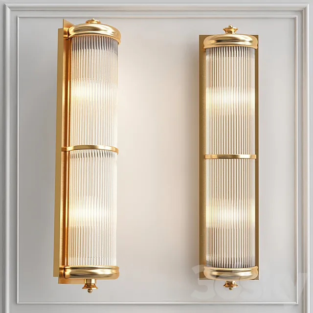 Wall Lamp Glorious XL Brass 3DS Max Model