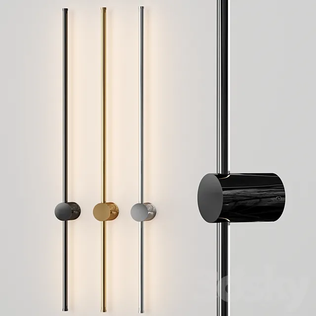 Wall lamp KEMMA GLOSS Lampatron 3ds Max