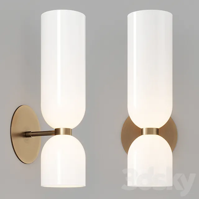 Wall lamp Lightmaker Studio Edie Sconce White 3DSMax File