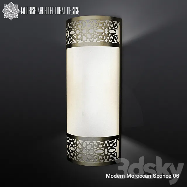 Wall lamp Modern Moroccan Sconce 06 3DSMax File