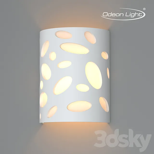 Wall lamp ODEON LIGHT 3549 _ 1W GIPS 3DS Max Model