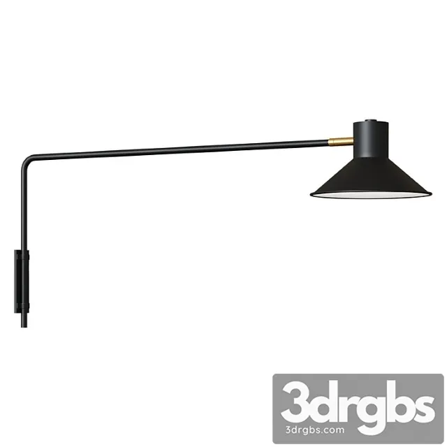 Wall lamp plass black