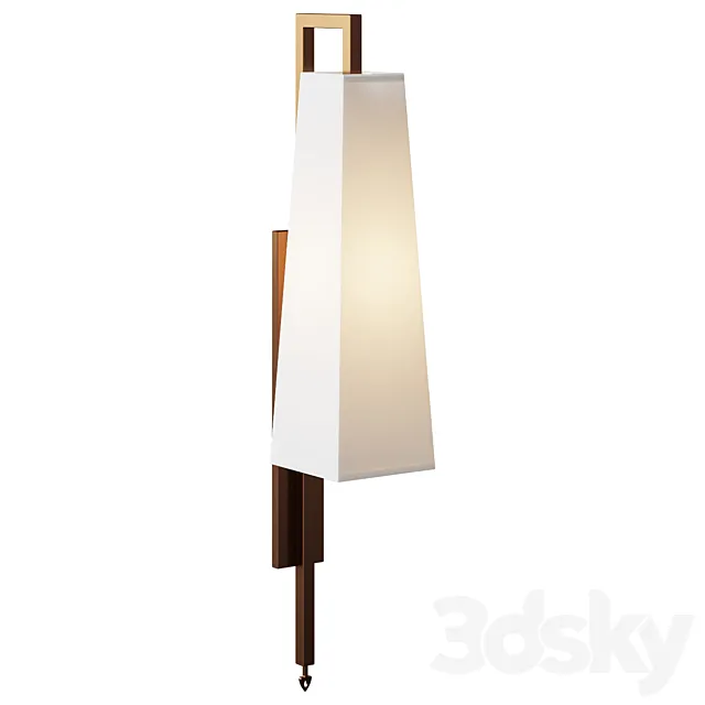 Wall lamp SN011-1-BRS Article: 8151_8996 3ds Max