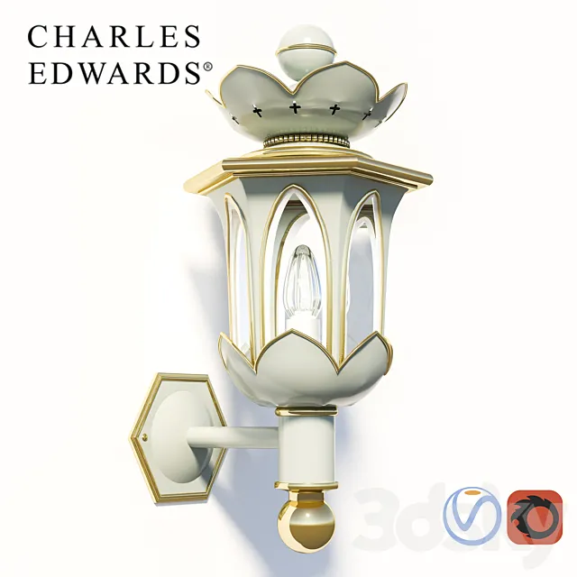 Wall lamp Troubadour Charles Edwards 3DS Max Model