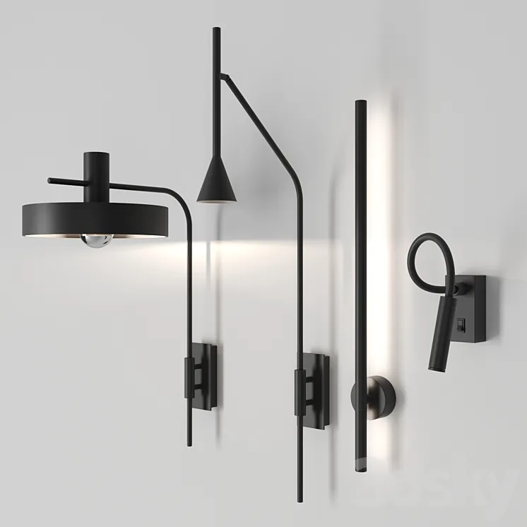 Wall lamps by galea home (A1227 A1151 A1273 A1274) 3DS Max