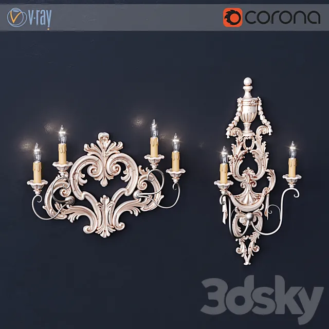 Wall light fixtures Silvano Grifoni 3ds Max