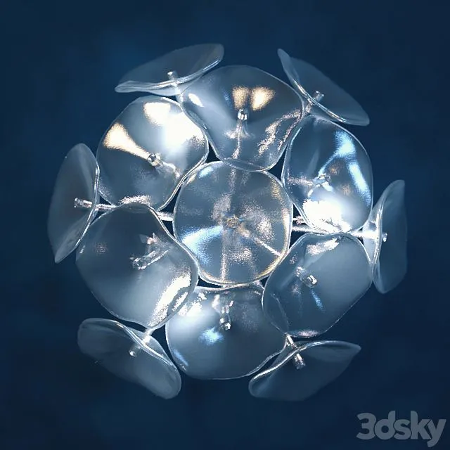 Wall light Ideal lux Ninfa PL3 3dsMax Model