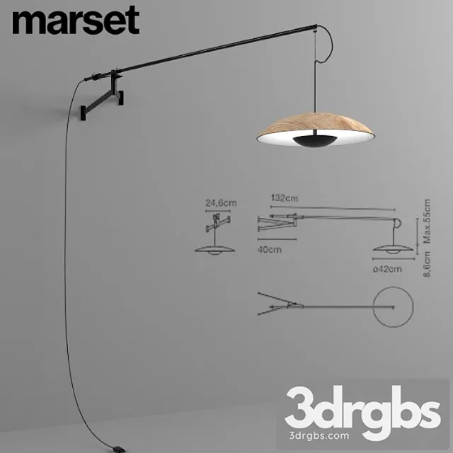 Wall light Nik Marset Ginger A Xl 42 3dsmax Download