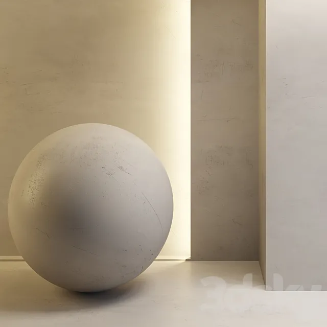 Wall light plaster 3ds Max