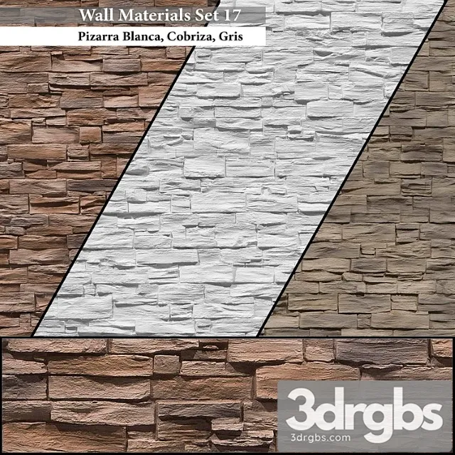 Wall materials set 17 3dsmax Download