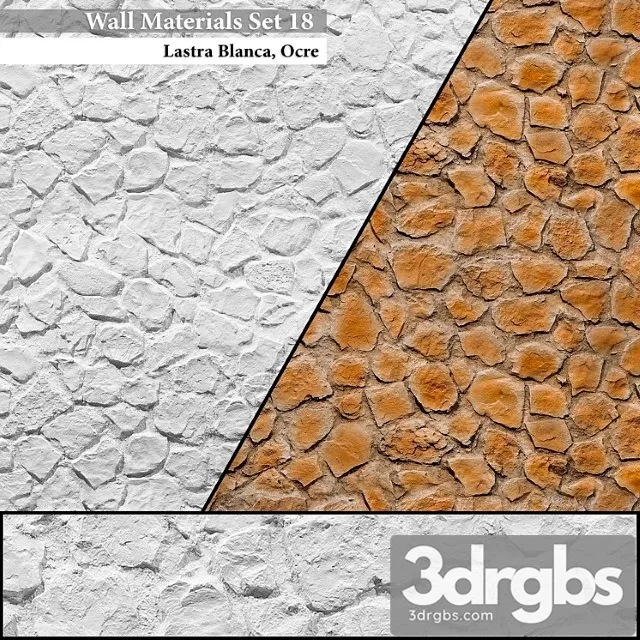 Wall materials set 18 3dsmax Download