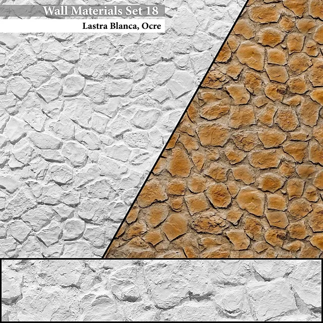 Wall Materials Set 18 3ds Max