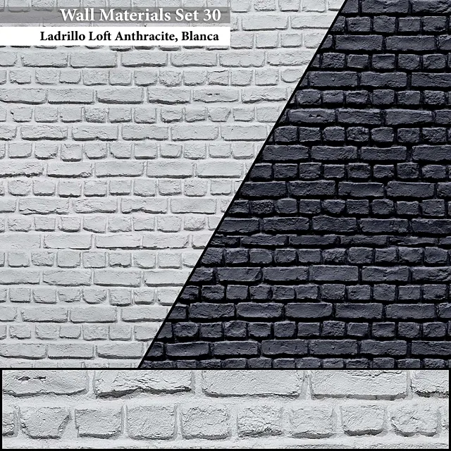 Wall Materials Set 30 3ds Max