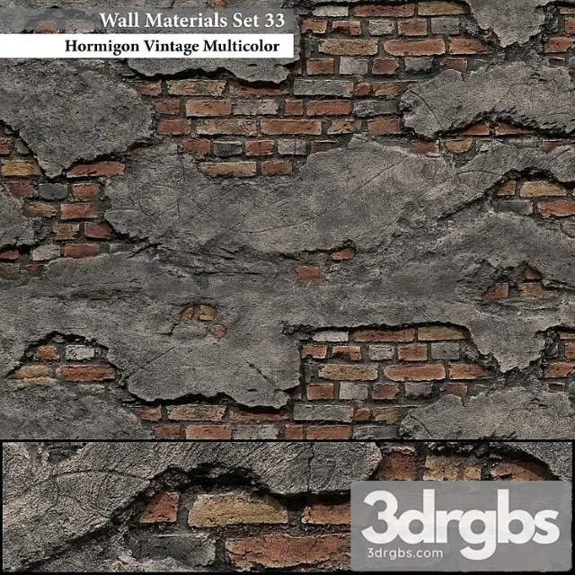 Wall materials set 33 3dsmax Download