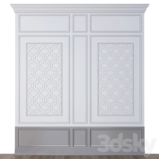 wall molding 3ds Max