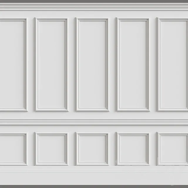 Wall molding 3ds Max