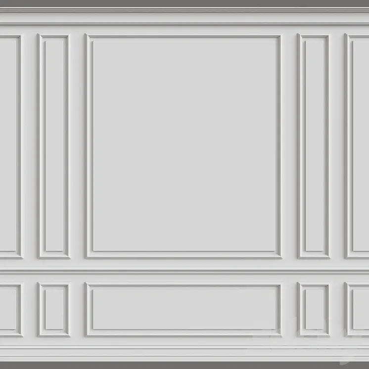 Wall molding 3DS Max