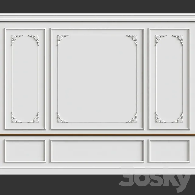 Wall molding 3DS Max Model